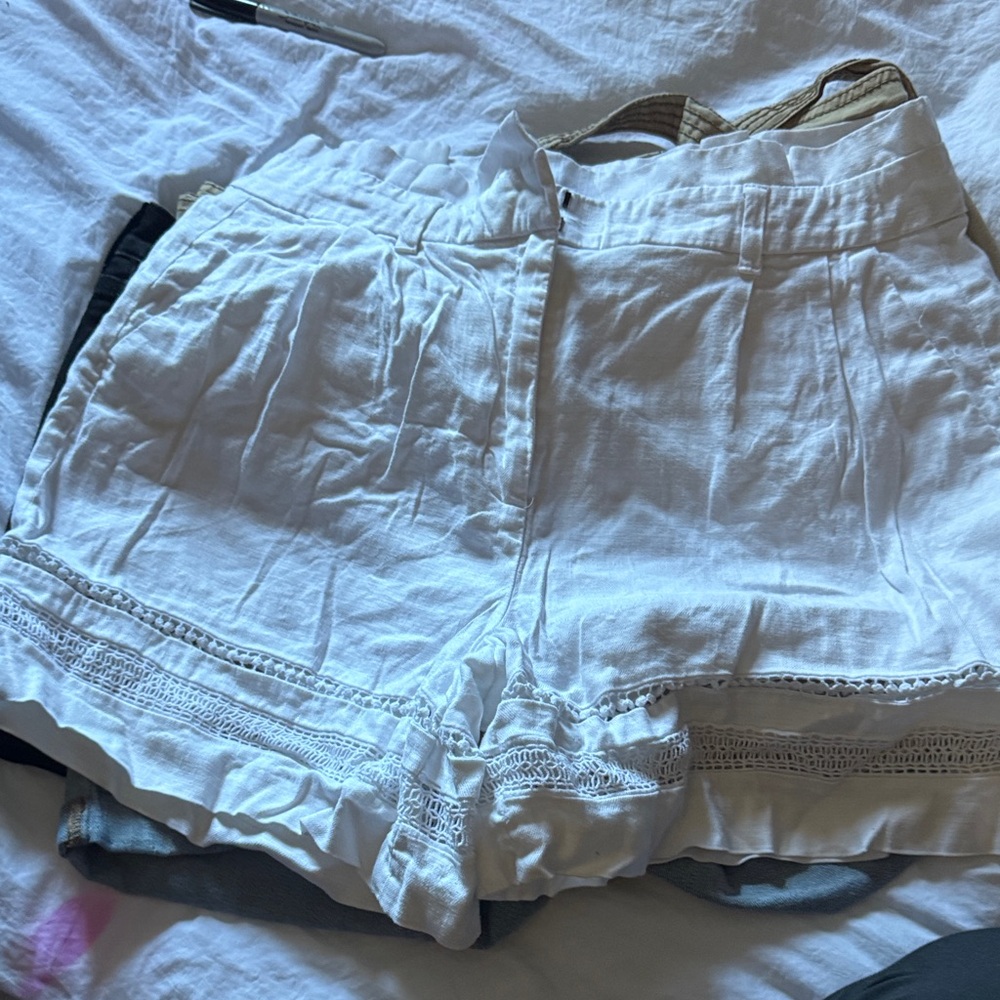Old Navy High Waist White Women's Shorts
